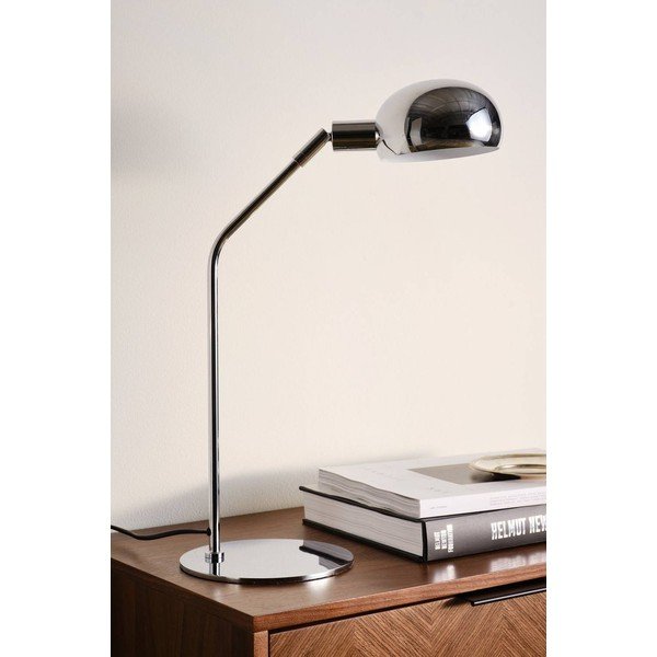 Ocelová stolní lampa s ohybatelnou konstrukcí v leskle stříbrné barvě (výška 59 cm) Lincon – Jotex-image-2