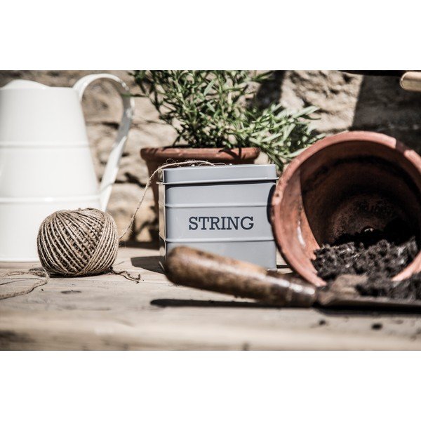 Šedá dóza na provázek Kitchen Craft Living Nostalgia String-image-2