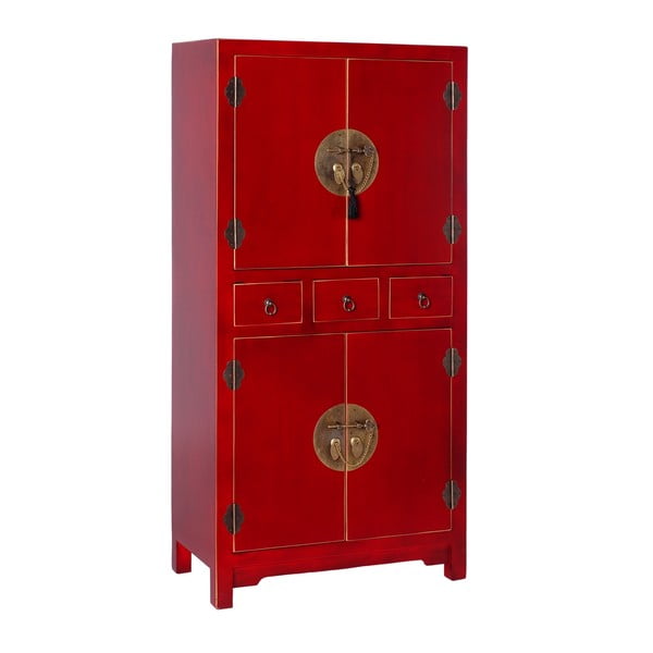 Červená skříňka 63x131 cm Oriente – Ixia