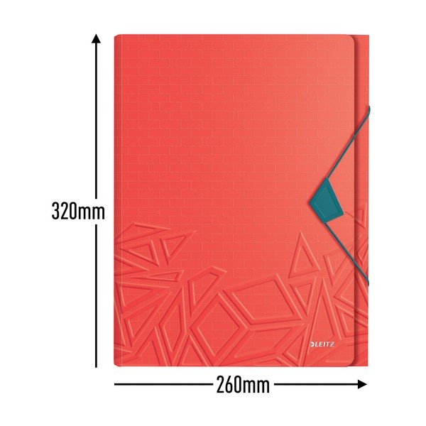 Červená aktovka s přihrádkami Leitz-image-3
