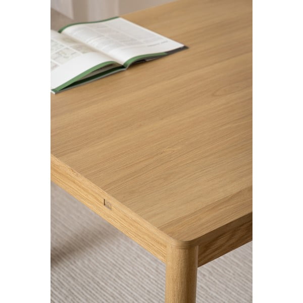 Rozkládací jídelní stůl v dekoru dubu v přírodní barvě 100x200 cm Atlantic – Actona-image-3