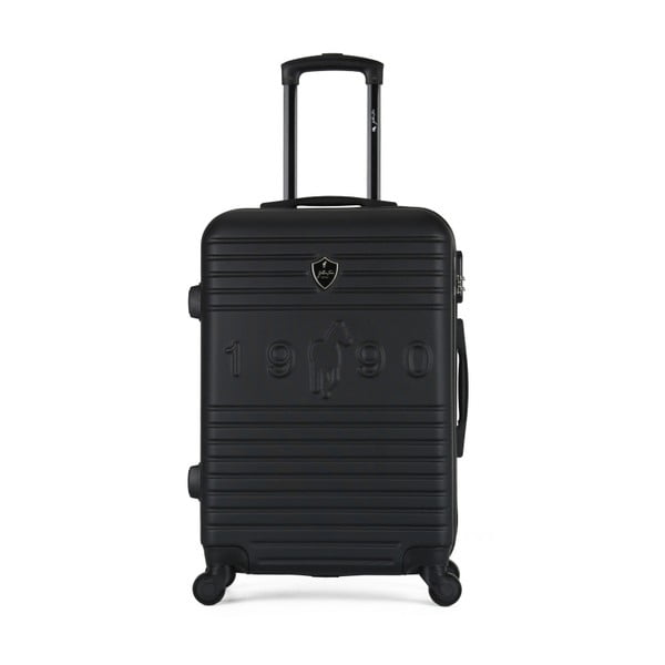 Černý cestovní kufr na kolečkách GENTLEMAN FARMER Valise Grand Cadenas Integre, 51 x 75 cm