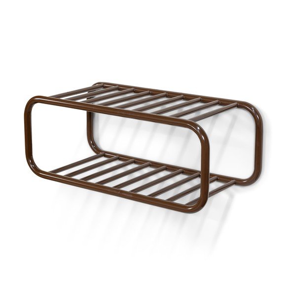 Tmavě hnědý kovový závěsný botník 72x28x35 cm Retro – Spinder Design-image-2