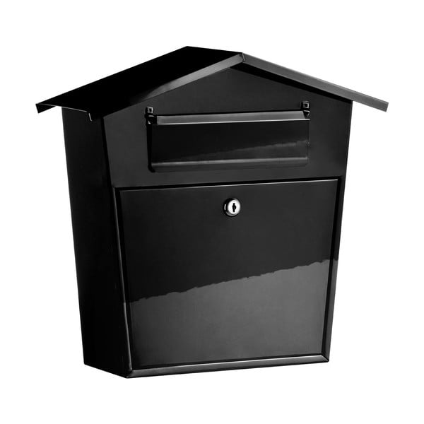 Černá poštovní schránka Premier Housewares, šířka 38 cm