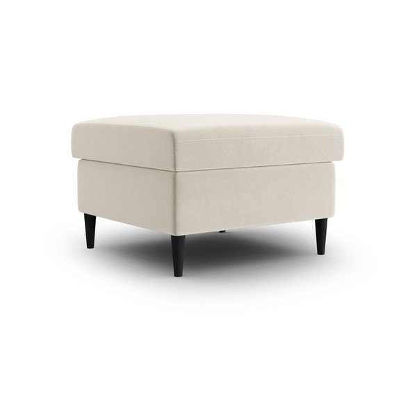 Béžová sametová podnožka Kyoto – Cosmopolitan Design-image-1