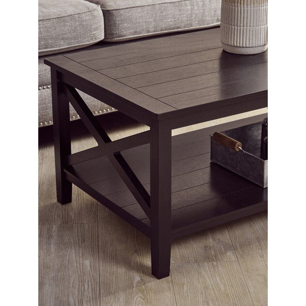 Černý konferenční stolek 60x120 cm Heritage – Premier Housewares-image-2