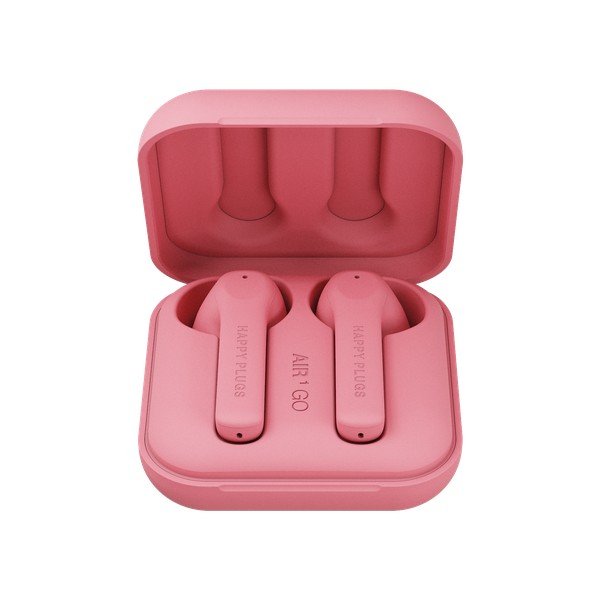 Růžová bezdrátová sluchátka Happy Plugs Air 1 Go-image-3