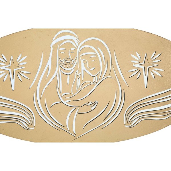 Nástěnná dekorace ve zlaté barvě Mauro Ferretti Nativity-image-2
