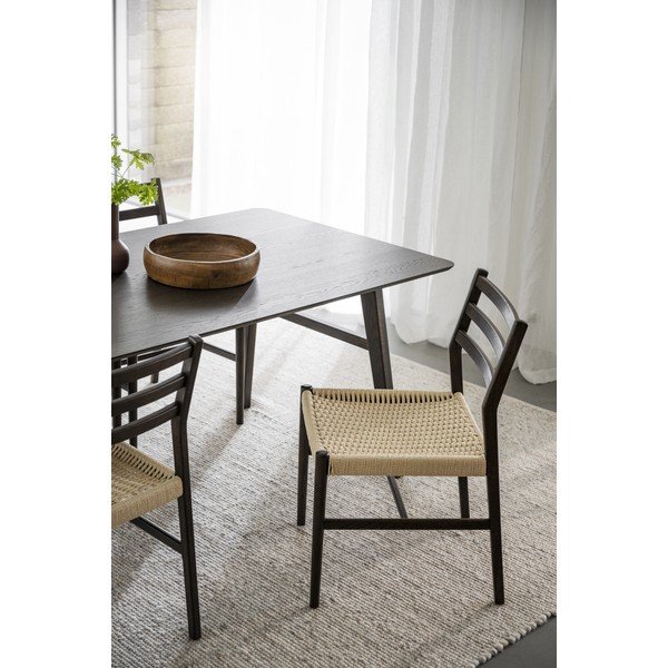 Jídelní židle v tmavě hnědo-přírodní barvě v sadě 2 ks Harlan – Rowico-image-1