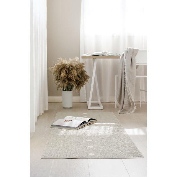 Béžovo-krémový vnitřní a venkovní koberec 70x60 cm Peg Linen Vanilla – Pappelina-image-1