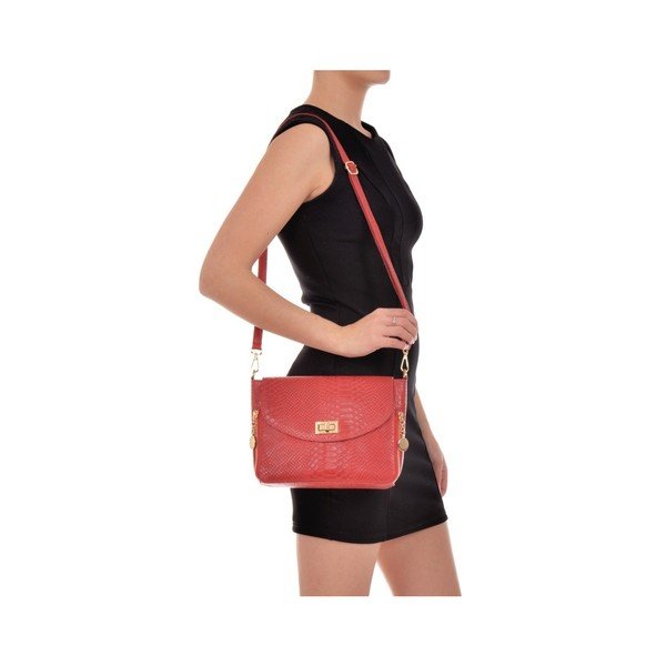 Červená kožená kabelka Roberta M Tasima Rosso-image-3