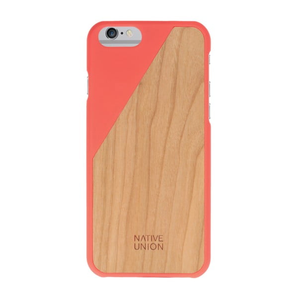 Ochranný kryt na telefon Wooden Coral Red pro iPhone 6