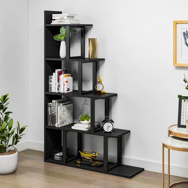 Černý regál 100x164 cm Step – Kalune Design-image-3