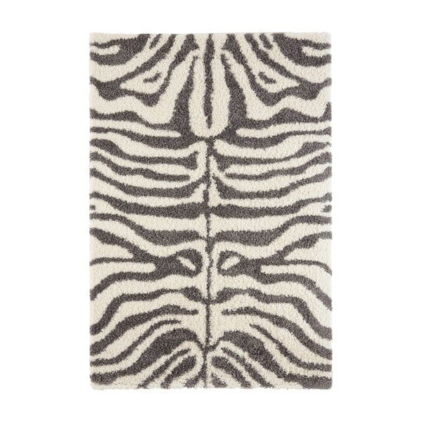 Šedý/béžový koberec 150x80 cm Striped Animal - Ragami