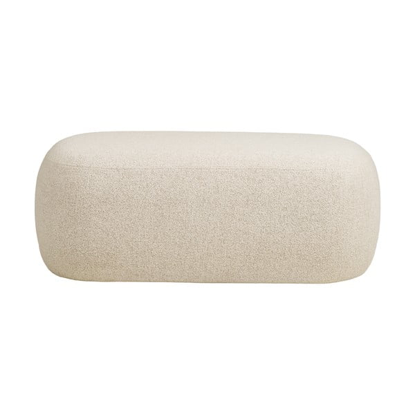 Béžová lavice z textilie bouclé Blossomville – House Nordic