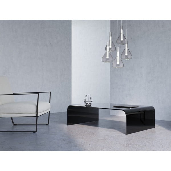 Bílé LED závěsné svítidlo se skleněným stínidlem ø 55 cm Cipera – CINQUE-image-1