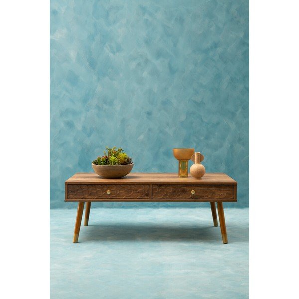 Konferenční stolek v tmavě přírodní barvě 59x110 cm Frida – Premier Housewares-image-2