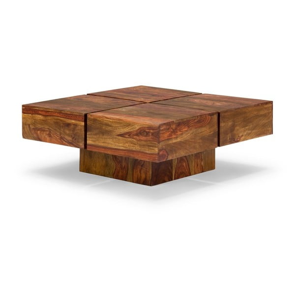 Konferenční stolek z palisandrového dřeva SOB Square, 80 x 80 cm