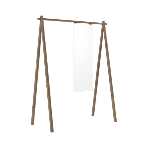 Hnědý stojan na oblečení z borovicového dřeva Hongi - Karup Design-image-3