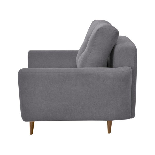 Šedé křeslo se světlými nohami Mazzini Sofas Flower-image-2