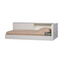 Bílá jednolůžková postel z borovicového dřeva bez roštu 90x200 cm Carter – WOOOD