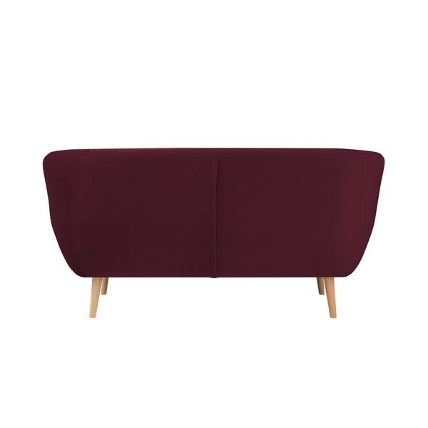 Vínově červená dvoumístná pohovka Mazzini Sofas Benito-image-1