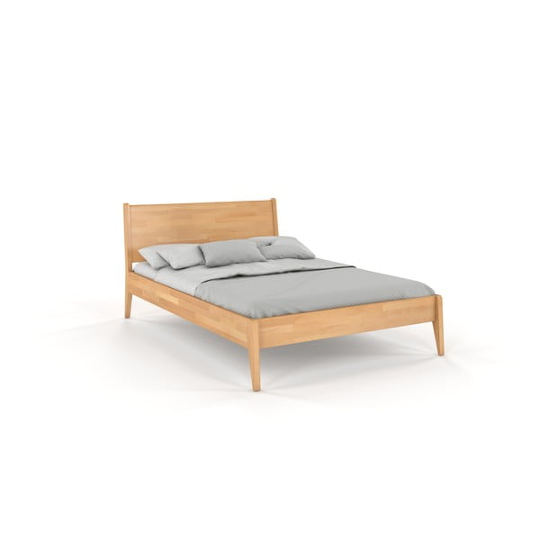 Dvoulůžková postel z bukového dřeva Skandica Visby Radom, 140 x 200 cm