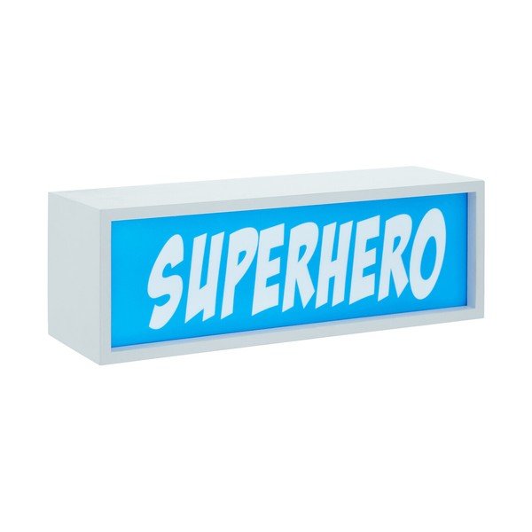 Modrá světelná dekorace na baterky Superhero – Premier Housewares