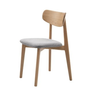 Jídelní židle ve světle šedo-přírodní barvě Elim – Unique Furniture