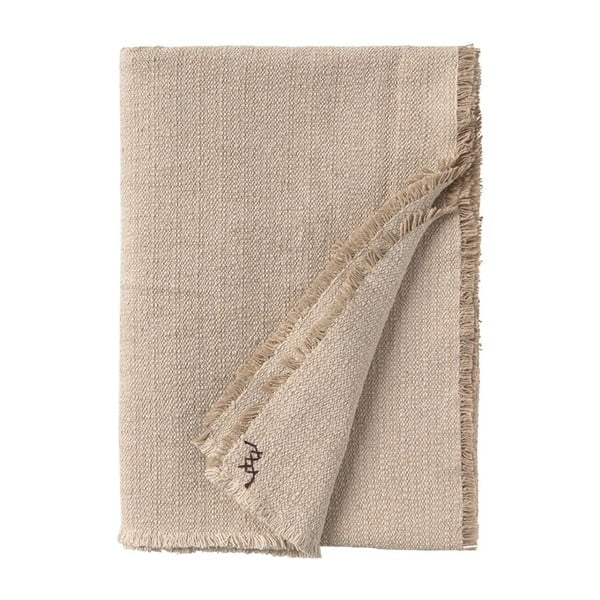 Krémová bavlněná deka 130x180 cm Handloom – Lorena Canals