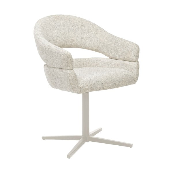 Krémová čalouněná jídelní křesla v sadě 2 ks s područkami Dover – House Nordic-image-3