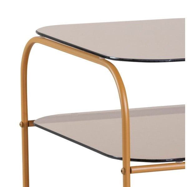 Odkládací stolek se skleněnou deskou 41x41 cm Echo – Hübsch-image-2