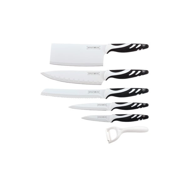 6dílná sada nožů Chef Non-stick Color, bílá