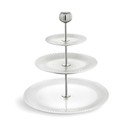 Třípatrový bílý porcelánový etažér Kähler Design Hammershoi Etagere, ⌀ 28 cm