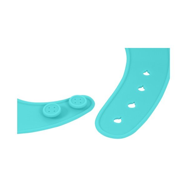 Modrý silikonový bryndák s kapsou Kindsgut Bib-image-4