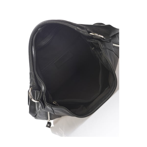 Černá kožená kabelka Markese Savino-image-3