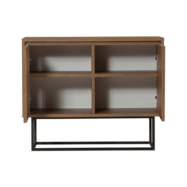 Skříňka v dekoru ořechu v přírodní barvě 90x72 cm Rodez – Kalune Design-image-2