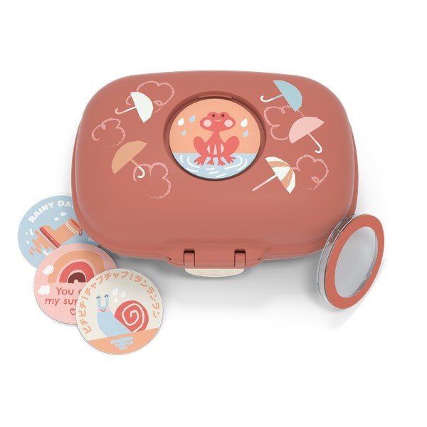 Oranžový dětský svačinový box Monbento Gram Umbrella-image-2