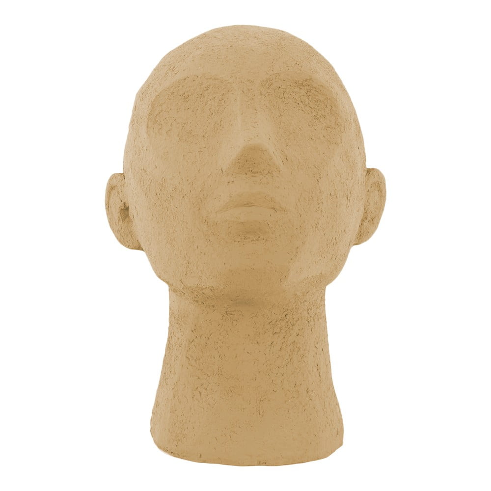 Pískově hnědá dekorativní soška PT LIVING Face Art, výška 22,8 cm