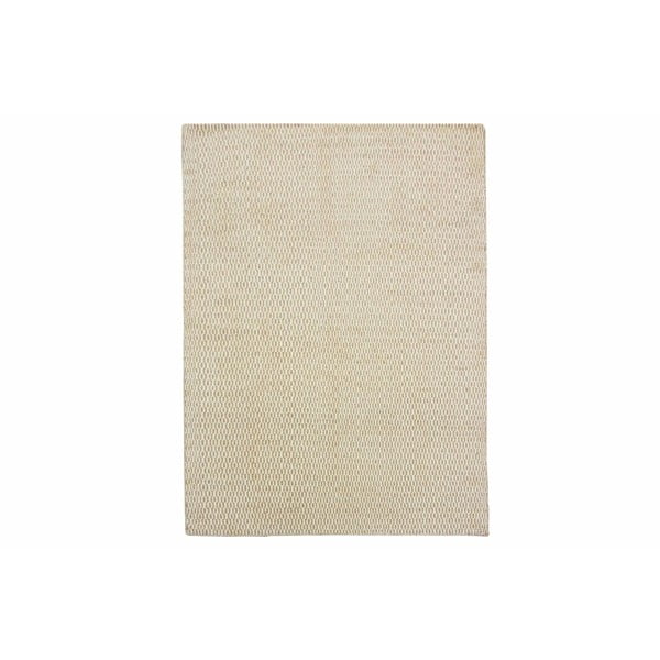 Vlněný koberec Flat, 100x150 cm, béžový