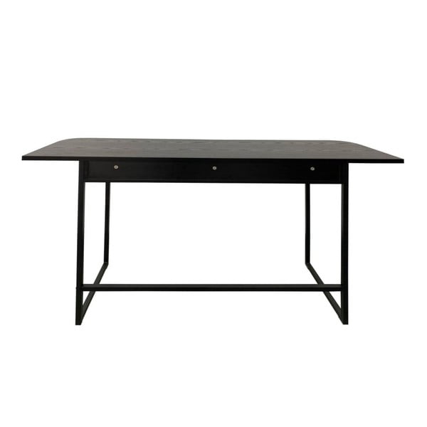 Černý konzolový stolek v dekoru jasanu 40x140 cm Darlington – Actona-image-3