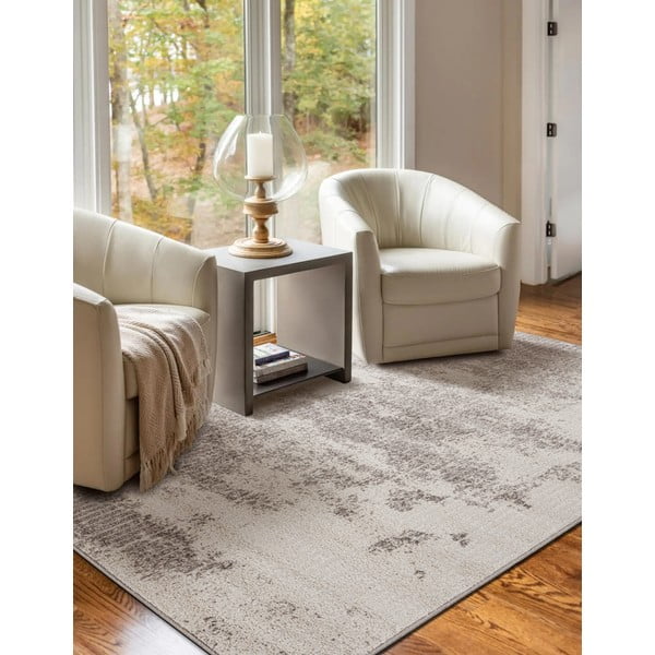 Šedo-krémový koberec 80x160 cm Lori – FD-image-1