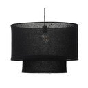 Černé stínidlo ø 60 cm Mariela – Kave Home