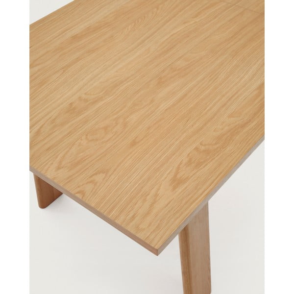 Rozkládací jídelní stůl s přídavnou deskou s deskou v dubovém dekoru 95x200 cm Arlen – Kave Home-image-3