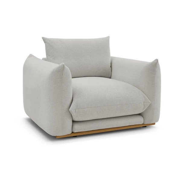 Světle šedé křeslo Ernest – Bobochic Paris