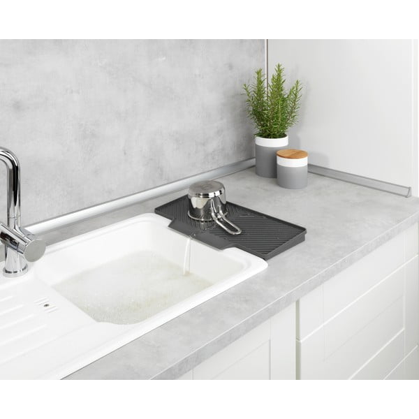 Tmavě šedý odkapávač Wenko Neli, 20 x 40 cm-image-1