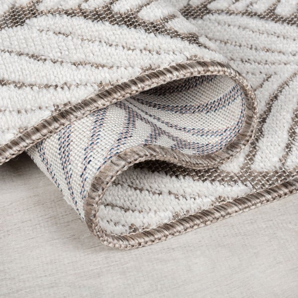 Vnitřní a venkovní koberec slonovinový 66x230 cm Elm Leaf – Flair Rugs-image-2