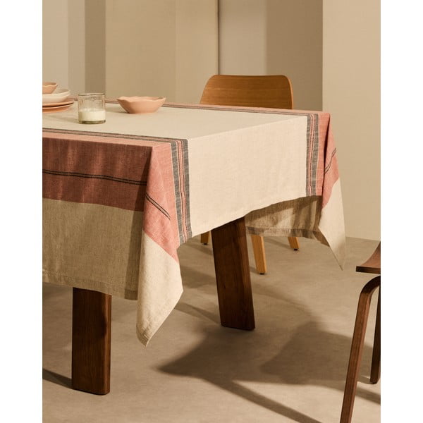 Ubrus s příměsí lnu 170x250 cm Veliat – Kave Home-image-4