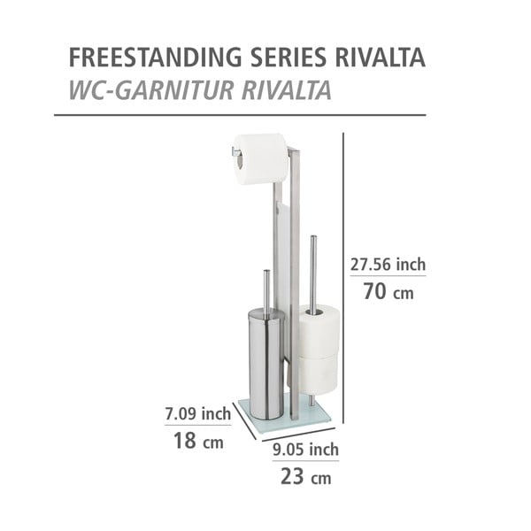 Stojan na toaletní papír s WC kartáčem Wenko Rivalta-image-4