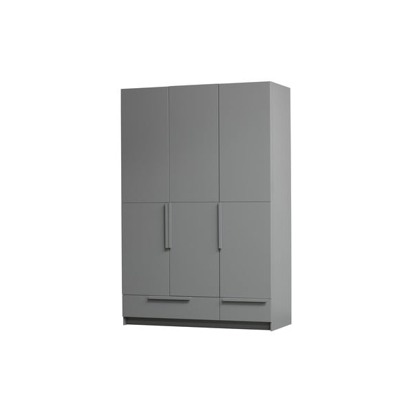 Šedá modulární skříň z borovicového dřeva 142x215 cm Pure – WOOOD-image-2